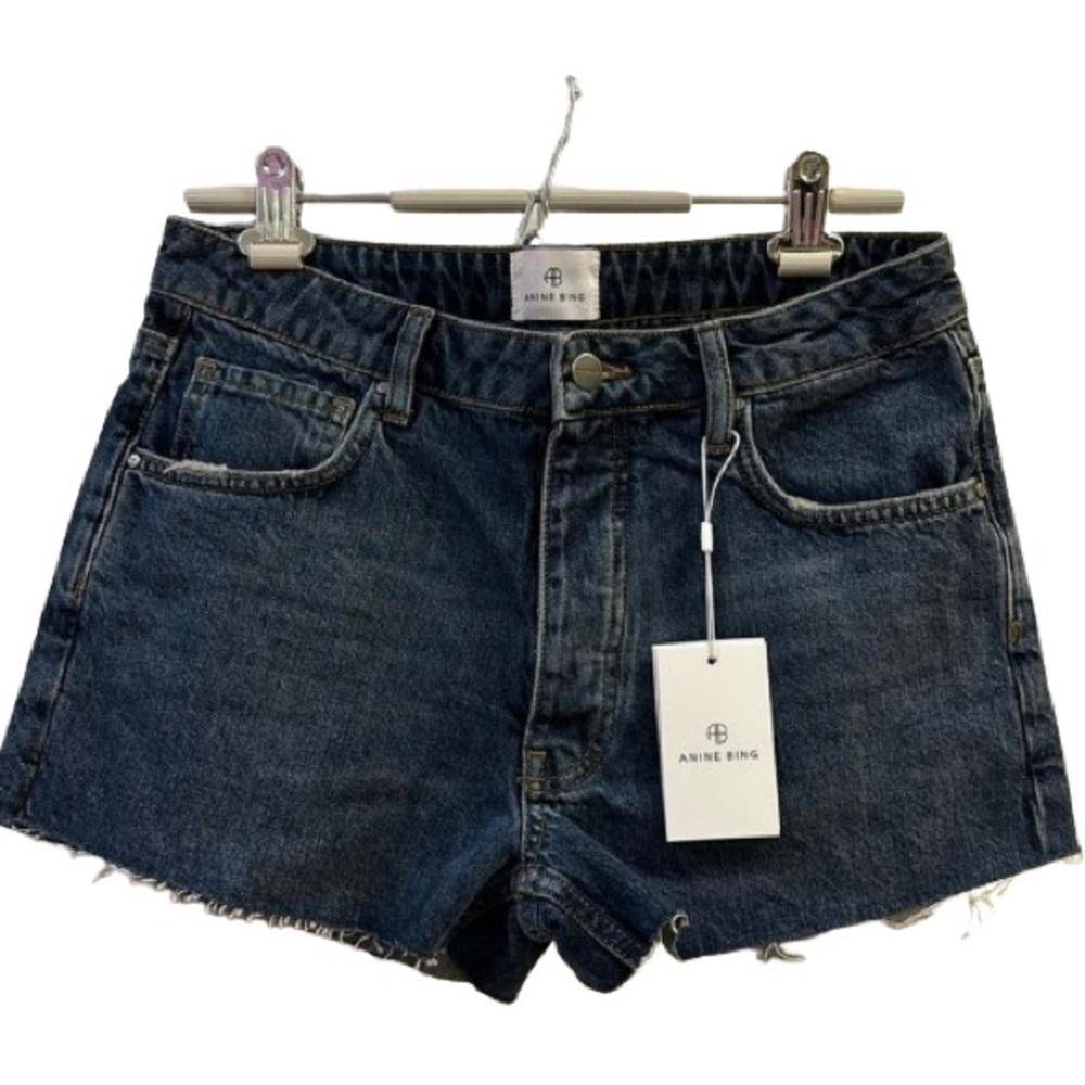 NWT ANINE BING denim cutoff shorts